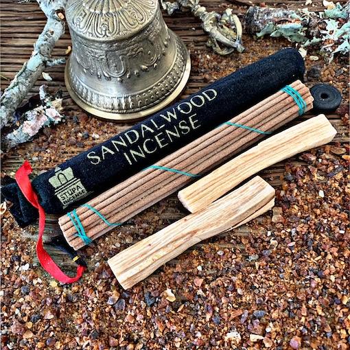 Sandalwood Incense- Velvet Pouch